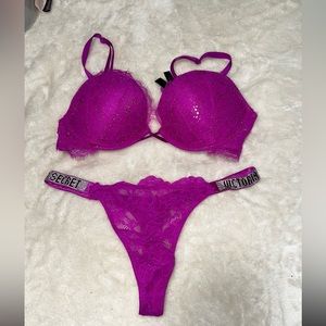 VS shine strap sexy lace lingerie